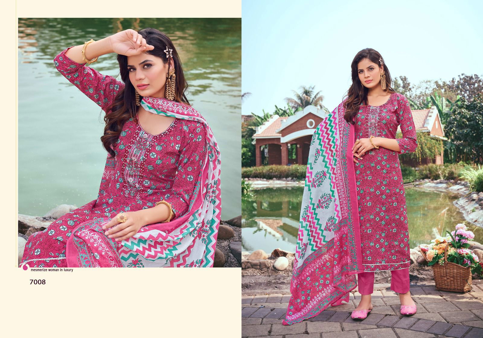 Chand Bibi By Shivang Printed Cotton Dress Material Catalog